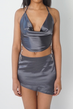 Load image into Gallery viewer, JANINE MAY X BY NISH MINI ASYMMETRICAL SKIRT
